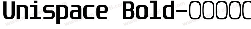 Unispace Bold字体转换